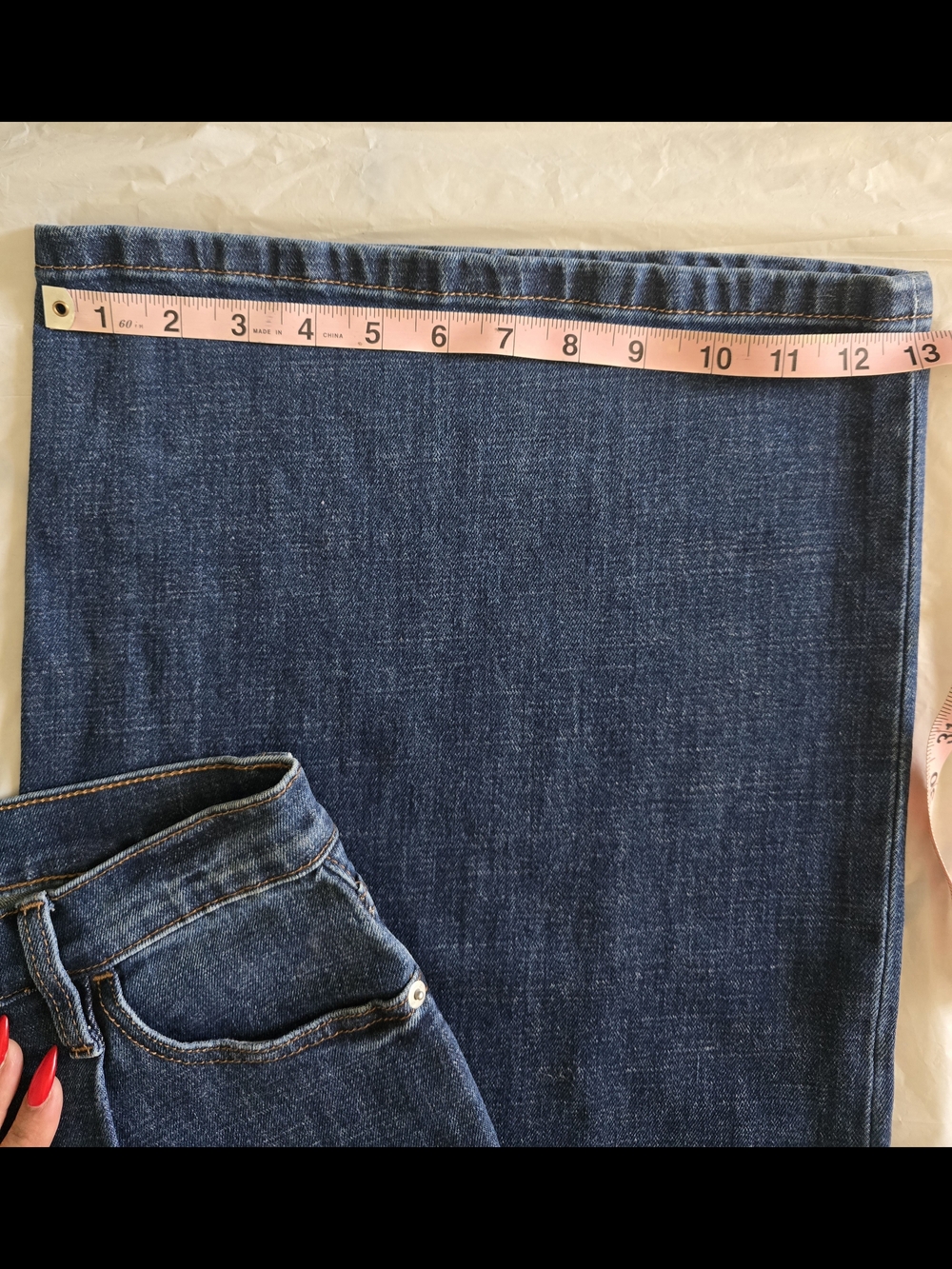 Banana Republic Dark Blue Wide Leg Jeans - Picture 4 of 6